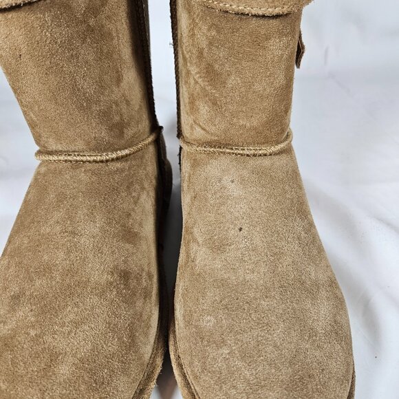 Bearpaw Brown Suede Lined Boots Women's Size 10 1960W--Val - Picture 6 of 13
